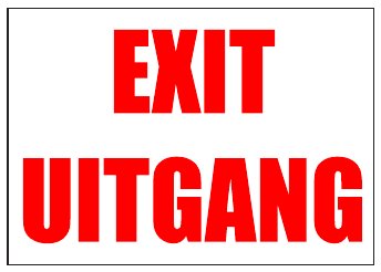Exit / Uitgang