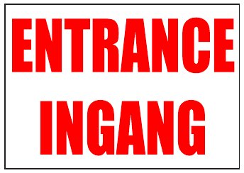 Entrance / Ingang
