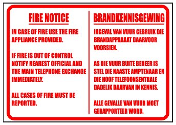 Fire Notice