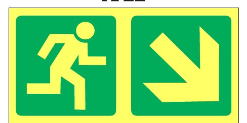 Exit Route Down Right