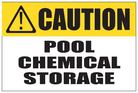 Pool Chemical Storage