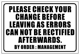 Check Your Change
