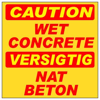Caution Wet Concrete