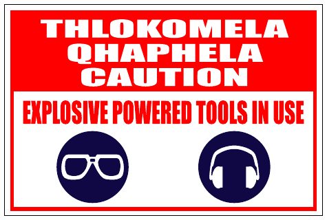 Caution Power Tools