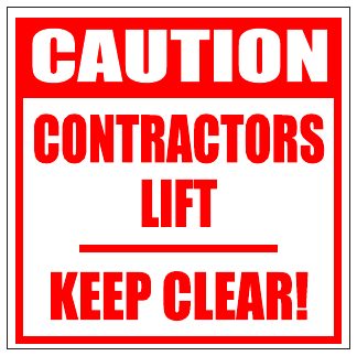 Lift Keep Clear