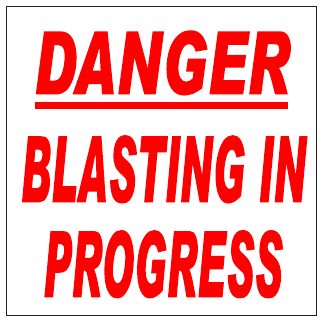 Blasting In Progress