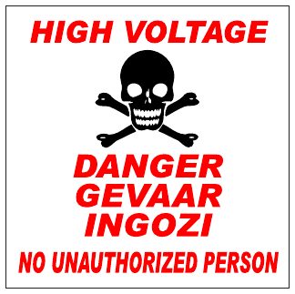 High Voltage Danger