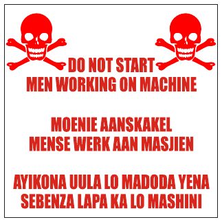 Do Not Start Men Working