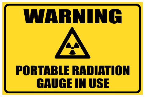 Portahle Radiation Gauge In Use