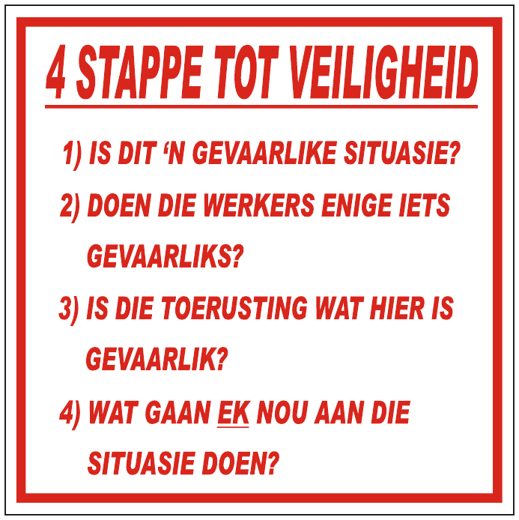4 Stappe Tot Veiligheid