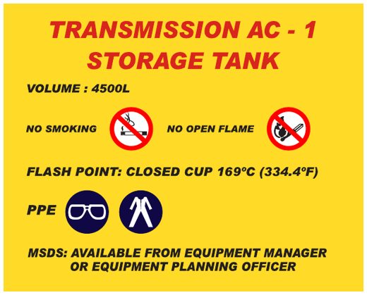 Transmission ACG-3 Storage Tank