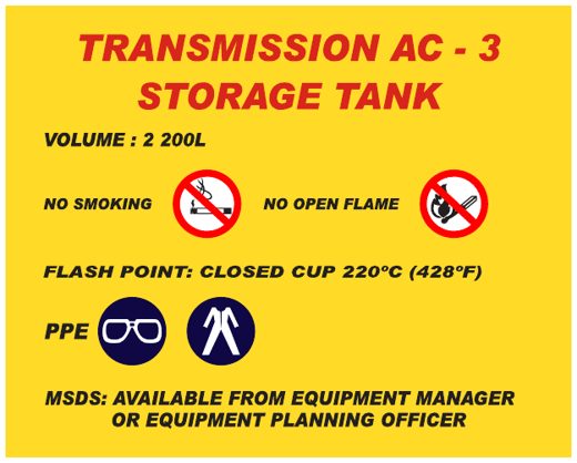 Transmission AC-3 Storage Tank
