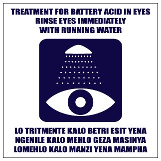 Eye Wash Instructions