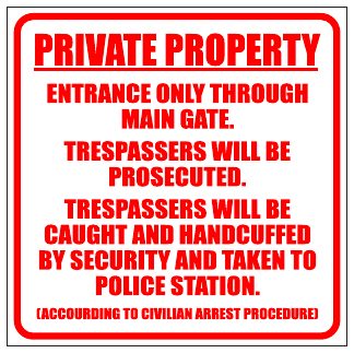 Private Property