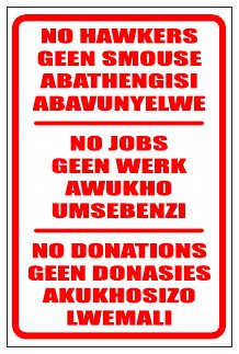No Hawkers
