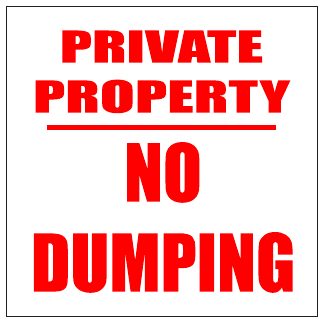 No Dumping