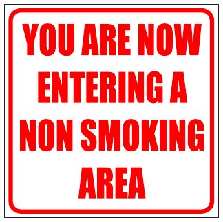 Entering No Smoking Area