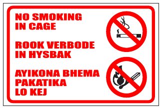 No Smoking In Cage