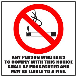 No Smoking Fine