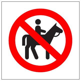 No Horse Riding