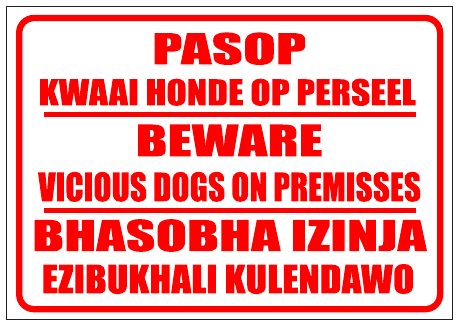 T Beware Dog