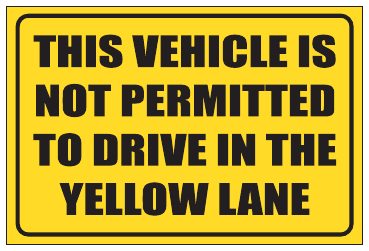 hicle No Yellow Line Driving
