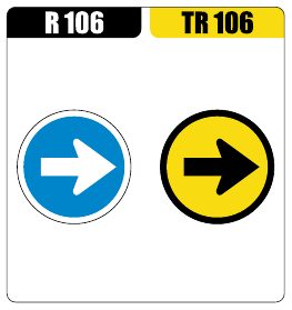 Proceed Right Only