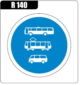 Busses, Trams & Mini-busses Only
