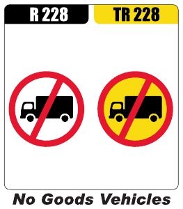 Regulatory Signs R 228