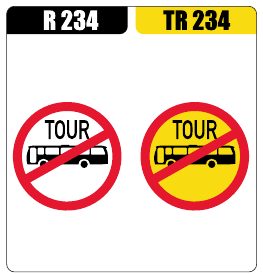 No Tour Busses